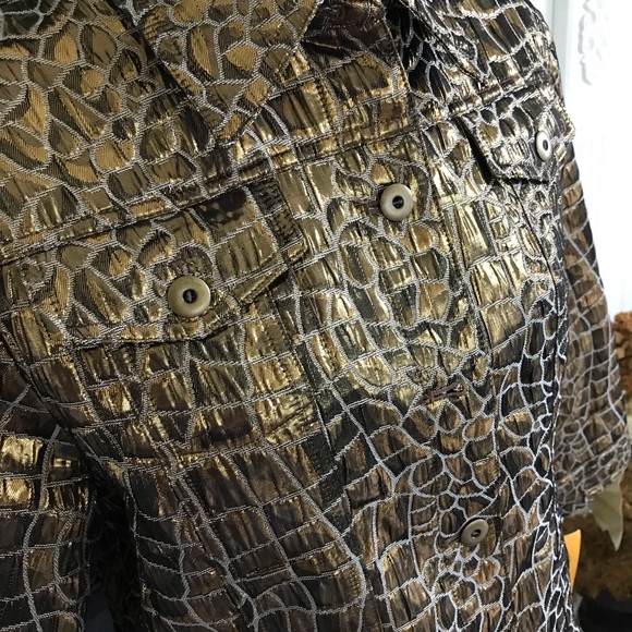 Ruby Rd. NWT Metallic jacket size 10 - Picture 7 of 8